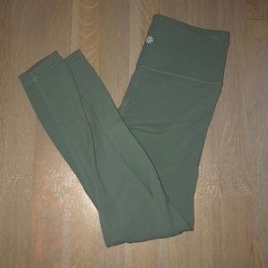 ATHLETA GREEN LEGGINGS XS